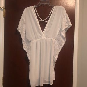 White Bathing Suit Cover